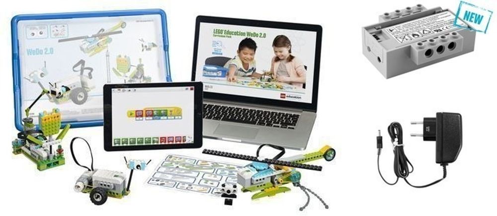 Комплект LEGO WeDo 2.0 с аккумулятором и зарядкой Комплект LEGO WeDo 2.0 с аккумулятором и зарядкой