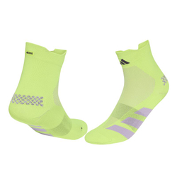 Носки теннисные Adidas Adizero Run Low 1P - solar yellow/aurora plum