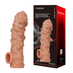 Насадка на фаллос 15,6см с крупными бугорками Kokos Cock Sleeve 003 Size M