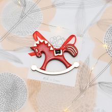 Новогодняя игрушка "Лошадка"