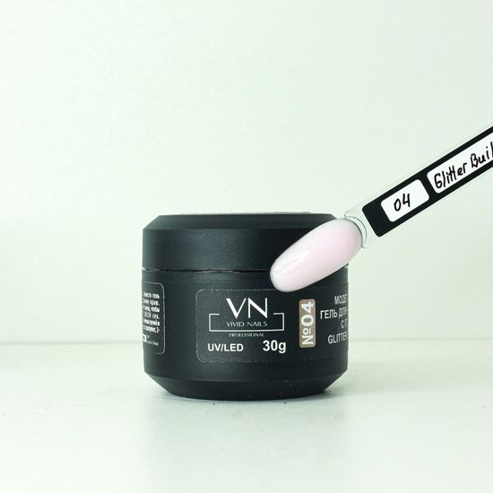 Моделирующий гель с глиттером  Vivid nails №4 30мл.