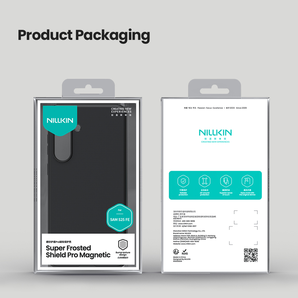 Чехол от Nillkin c поддержкой MagSafe для Samsung Galaxy S25 FE, серия Super Frosted Shield Pro Magnetic