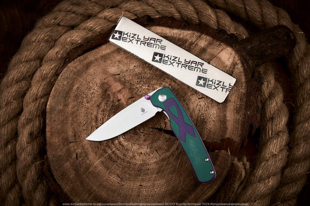 Складной нож Kizer Fighter сталь 154CM Satin рукоять G10