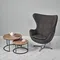 Кресло EGG STYLE CHAIR графит, искусственная замша