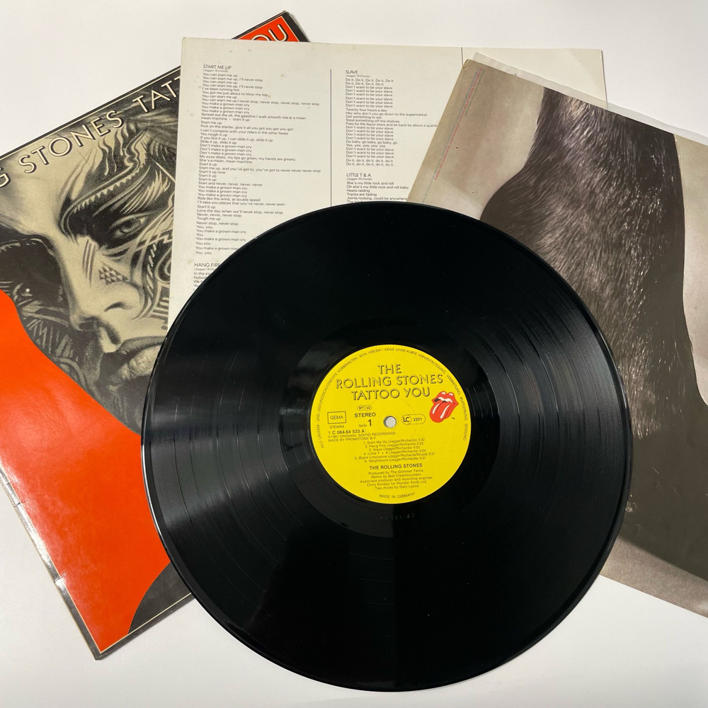 Винтажная виниловая пластинка LP Rolling Stones Tattoo You (Германия 1981)