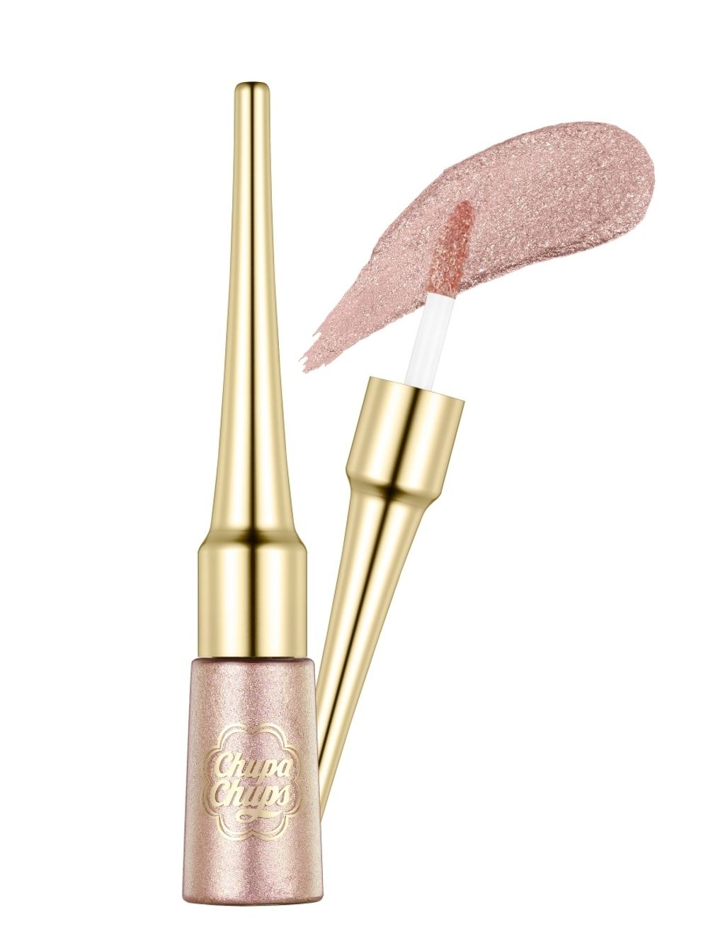 Жидкие блестки для глаз в оттенке Chupa Chups - 'Rose Gold'