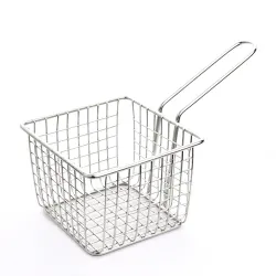 Корзинка для подачи 10*10 см h7,5 см квадратная нерж. P.L. Proff Cuisine