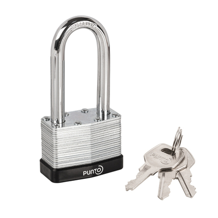 Замок навесной PK-6550L 3 key англ. длиная дужка
