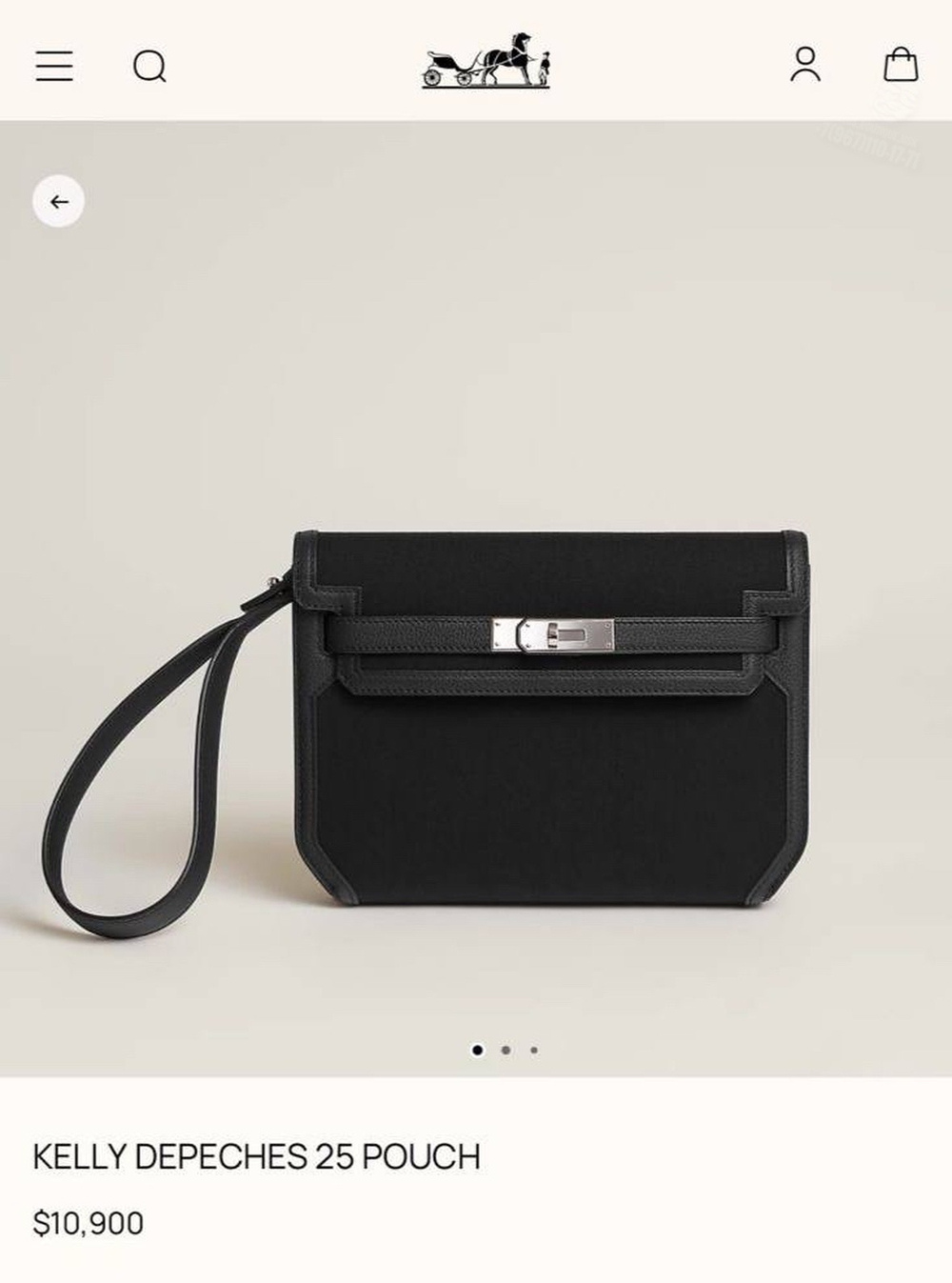 Клатч-Сумка через плечо Hermes Kelly Depeches 25