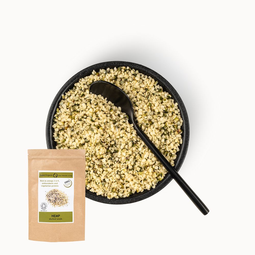 Семена конопли очищенные Hemp SuperOrganic, 200 гр