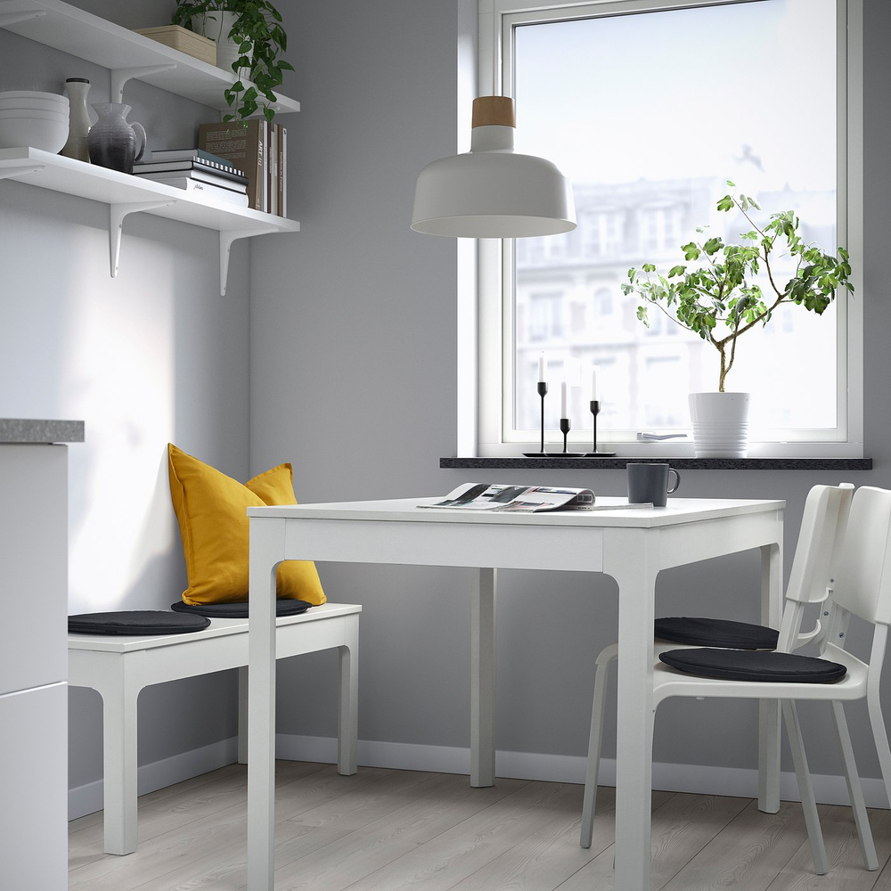 IKEA ÄNGSFRÄKEN  (ИКЕА ЭНГСФРЭКЕН)  -  Подушка на стул - чёрная для дома и улицы 36 см