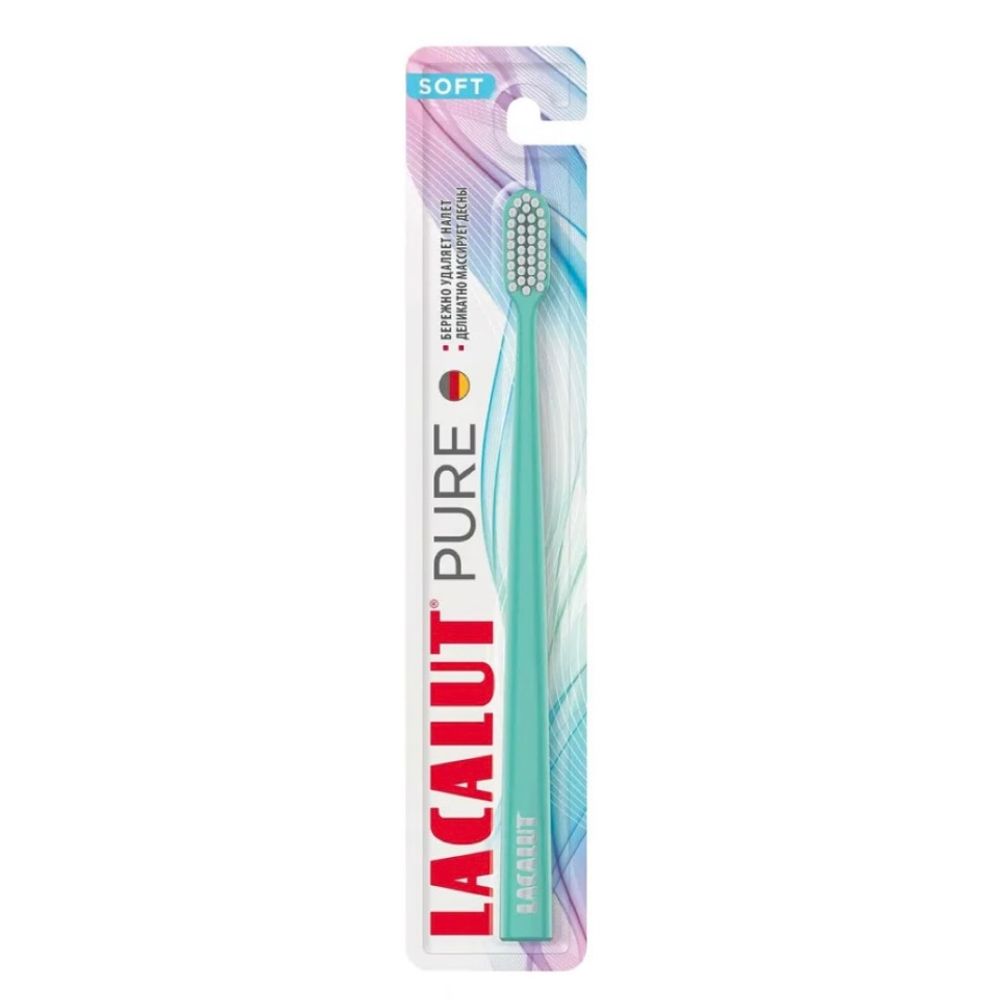 Зубная Lacalut Pure MEDIUM голубая цвет