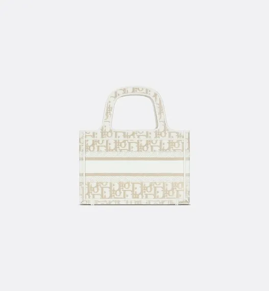 Сумка Dior Book Tote, модель мини-формата золотой