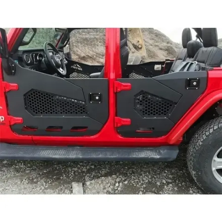 Половинные двери c зеркалами для 2х и 4х дверной версий Jeep Wrangler JL 2017+ / Gladiator 2019+ трубчатые дверь обвес