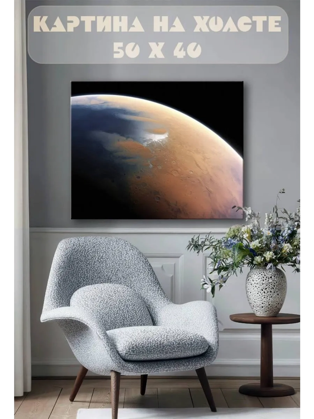 Картина на стену 40 X 50 Планета