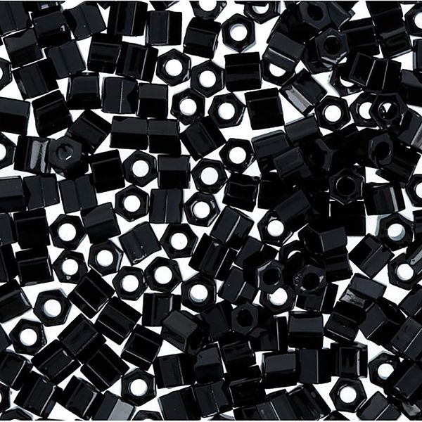 Бисер Toho 11/0 Hexagon 1 (2.2 мм), 25 г (5х5 г), 0049 черный