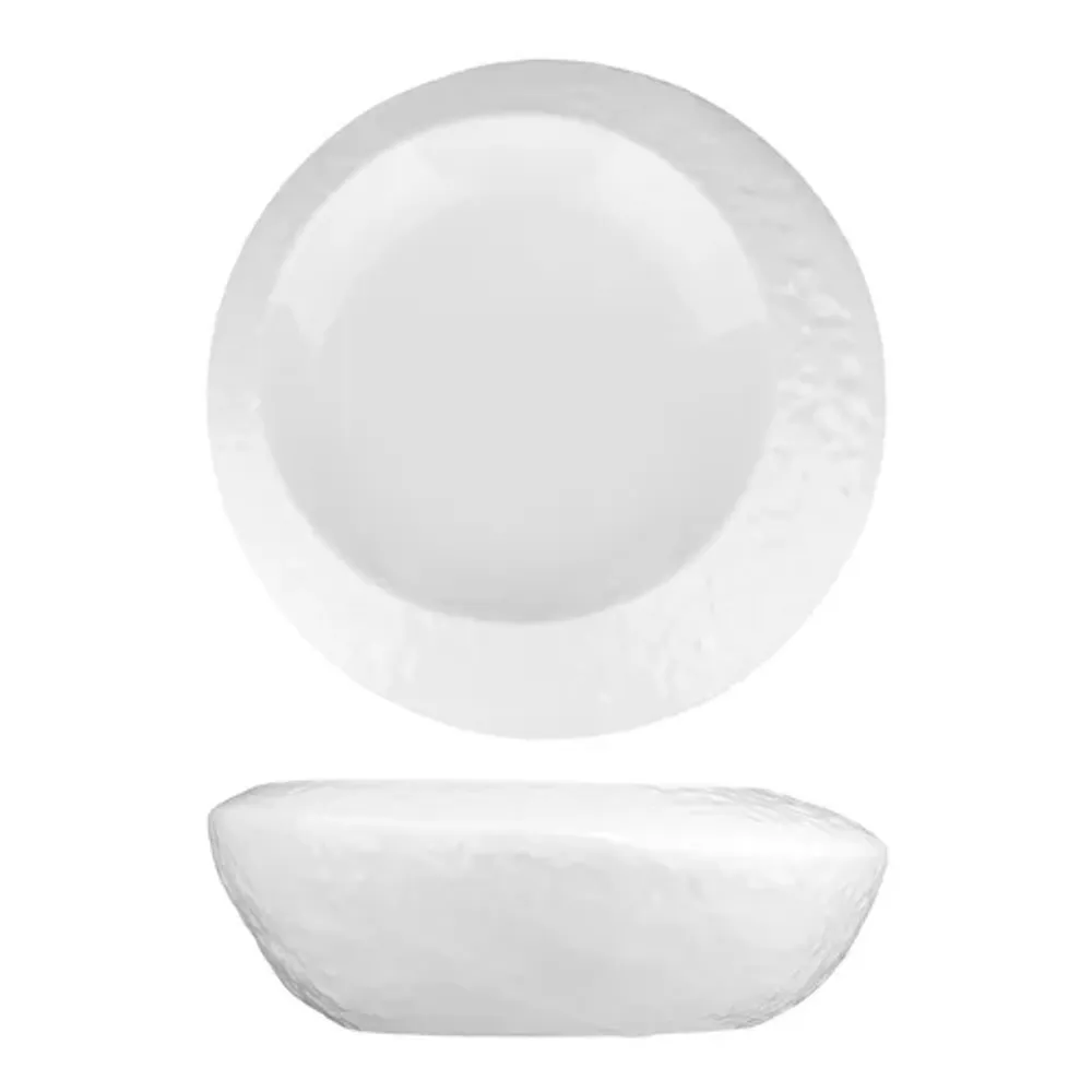 Блюдо круглое для подачи d 20,5 см h8,8 см Organic белое фарфор P.L. Proff Cuisine [2]