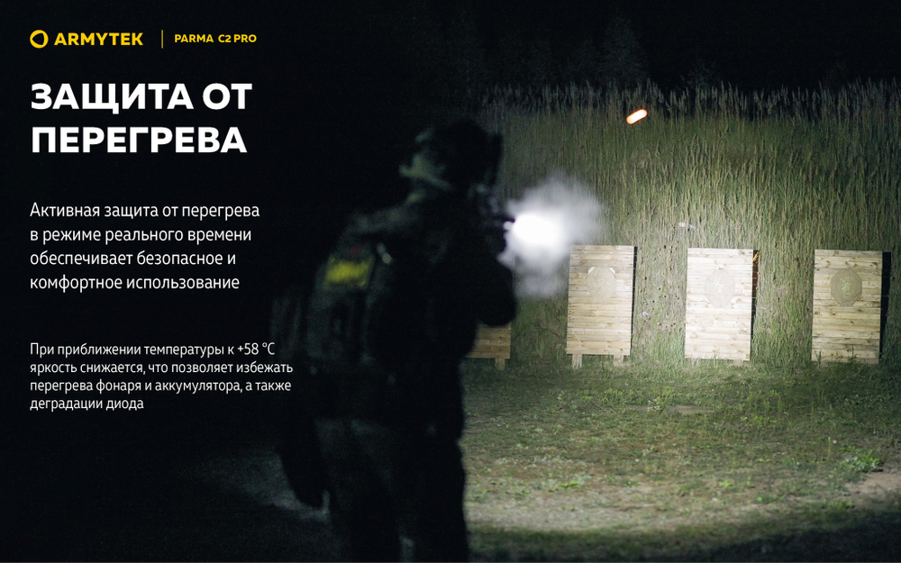 Подствольный фонарь Armytek PARMA C2 PRO (1500 люмен) F09804C