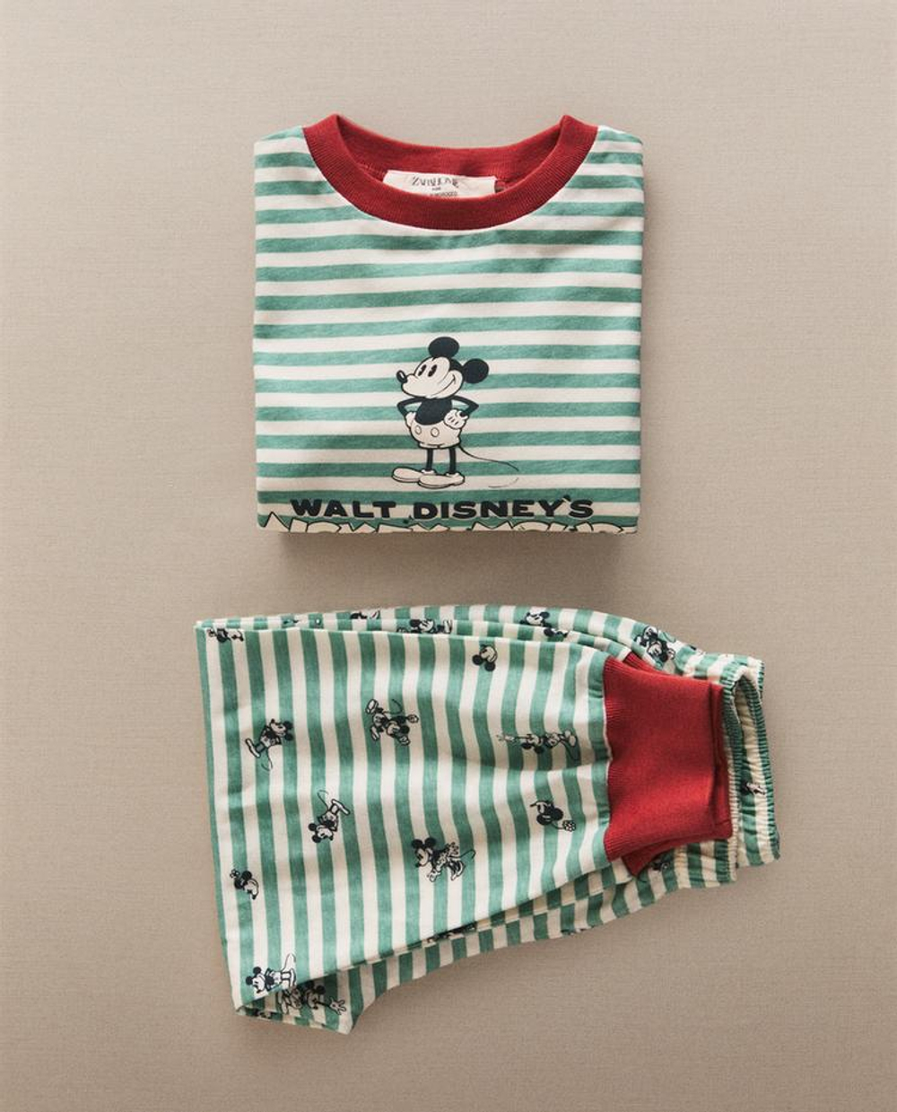 ZARA HOME ДЕТСКАЯ ПИЖАМА МИККИ МАУС ©DISNEY, ЗЕЛЕНЫЙ