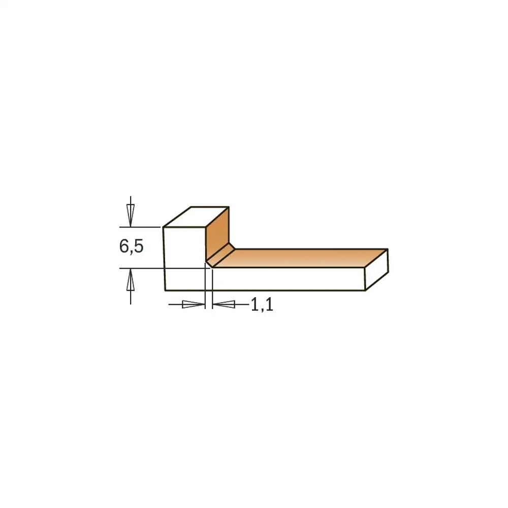 Фреза фуговальная HM Z6 D=52x6,5x83,5 RH S=12 CMT 922.034.11