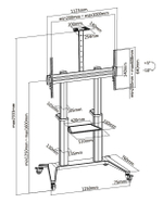 Стойка мобильная Digis DSM-P7106C для панелей 55"-100"