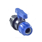 Кран шаровой компрессионный ПЭ Дн 20х1/2" ВР Ру10 RTP (РосТурПласт) 14392