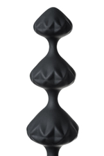 Набор из 2 чёрных анальных цепочек Satisfyer Love Beads (Цвет: черный)
