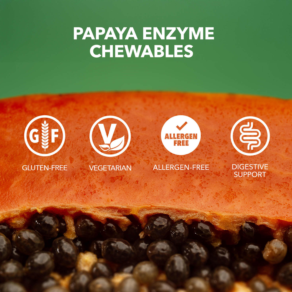 NaturesPlus, Жевательная добавка с ферментами папайи, 360 таблеток