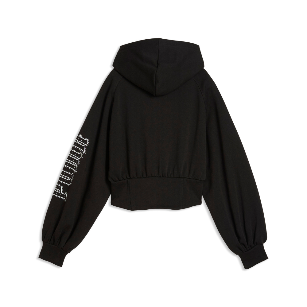 Толстовка женская PUMA STREET GLAM Bedazzled FZ Balloon Sleeve Hoodie FL