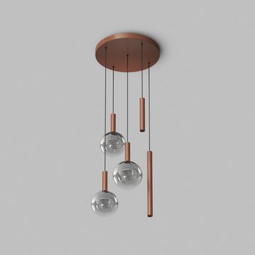 Подвесной светильник LED 20W 3000К DK6535-CO медный Bubbles Denkirs