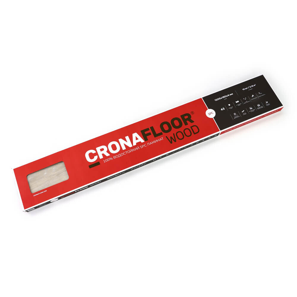 SPC ламинат CronaFloor 4V Wood Дуб Робуста ZH-81141-1