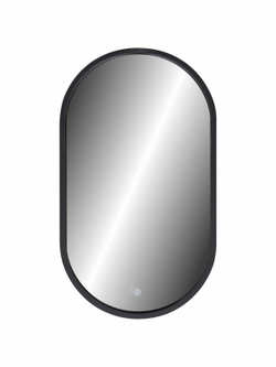 Зеркало "Prime Black Led" 450х800 в МДФ раме