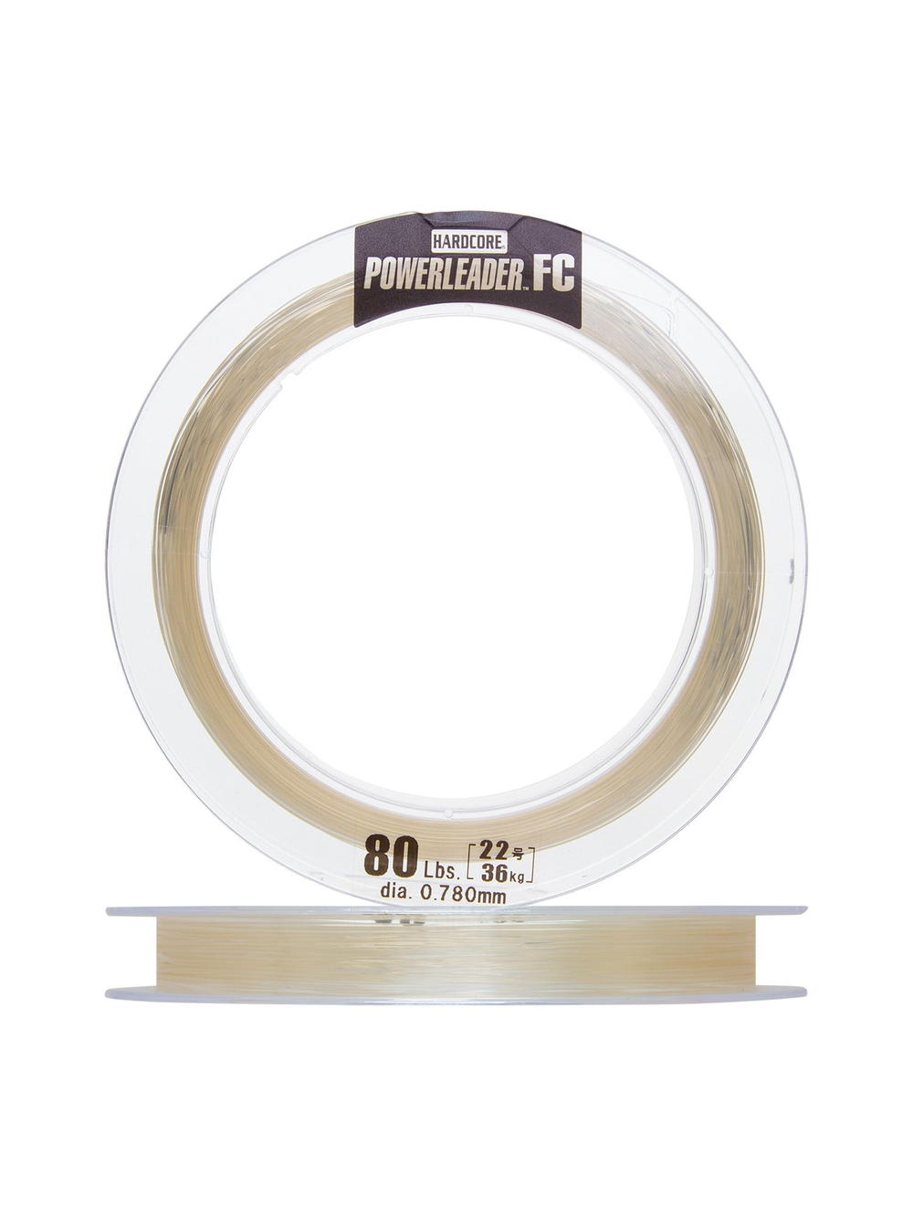 Флюорокарбоновая поводочная леска для рыбалки Duel Hardcore Powerleader FC Fluorocarbon 100%, 0,205 мм, 30 м, 3 кг, прозрачный