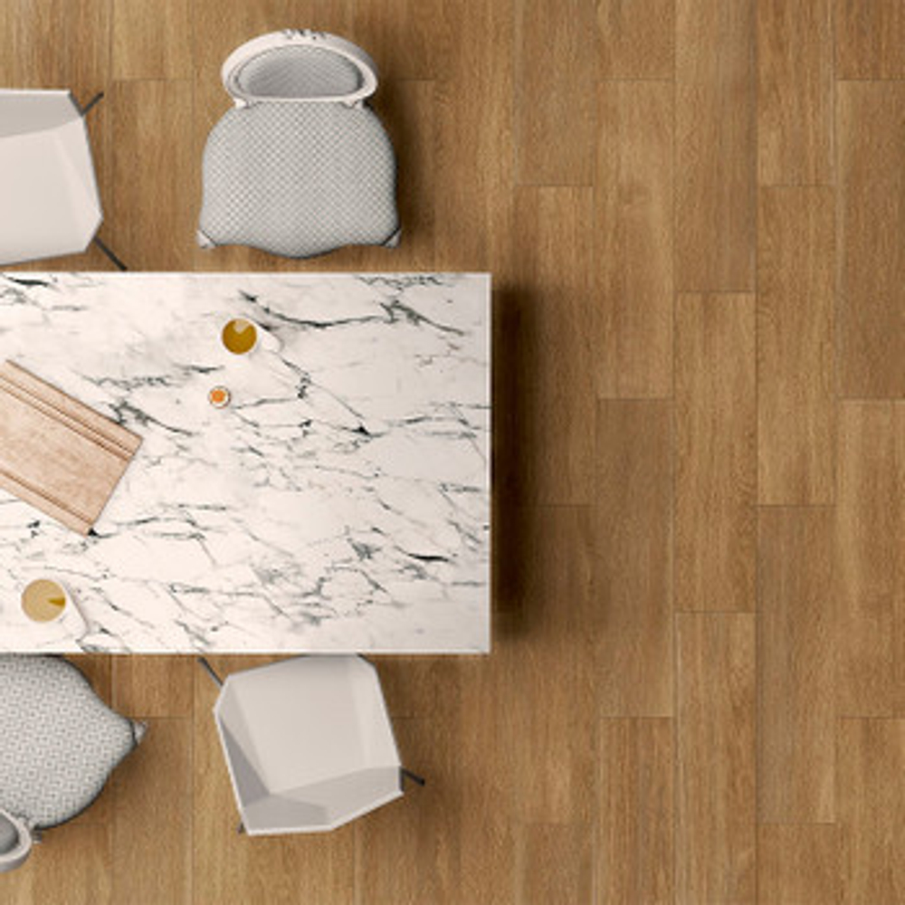 Керамогранит Global Tile Samanta 147х594х8 мм коричневый матовый