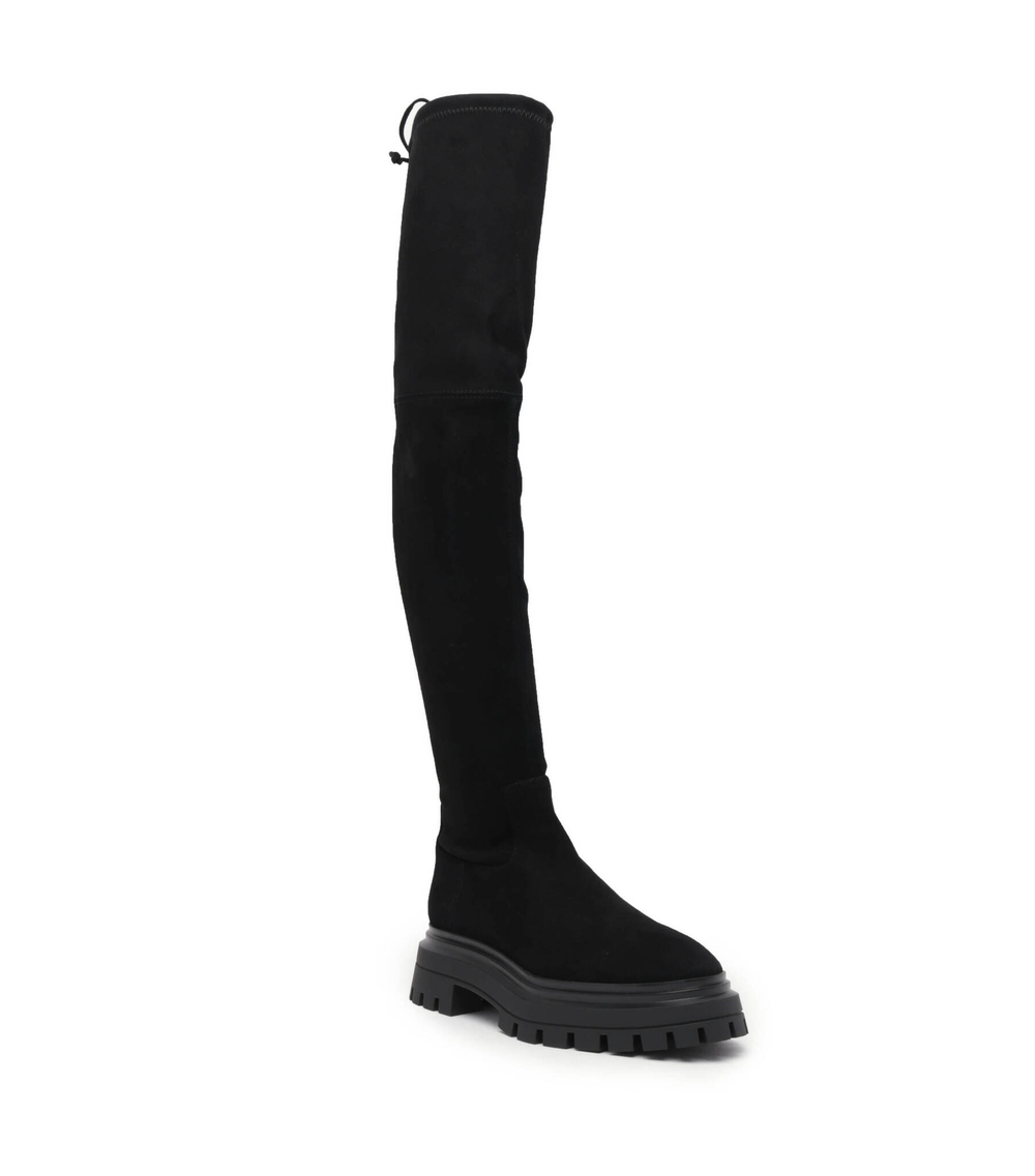 Кожаные ботфорты Stuart Weitzman - черный(SC760)