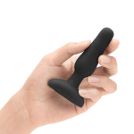 Черный анальный премиум-миниплаг 10см b-Vibe Novice Plug BV-004-BLK