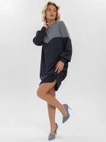 Платье Игра на контрасте (синее) П16405-1М LT Collection