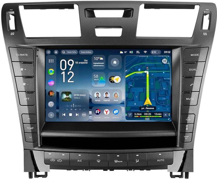 Магнитола для Lexus LS460 LS600H XF40 2006-2009 (тип A) - Teyes CC4-PRO монитор 9.5" 2K QLED на Android 13, Быстрейшая, Snapdragon 778G, ИИ, CarPlay, DSP, 4G SIM-слот