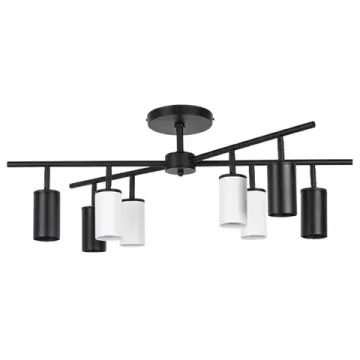 Люстра потолочная 8*GU10 LR728374364 черный/белый Rullo Lightstar