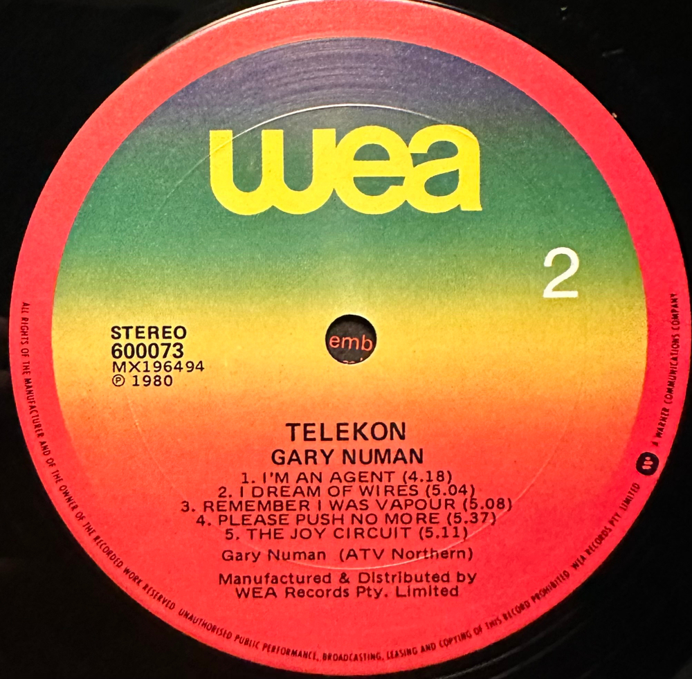 Gary Numan - Telekon (Австралия 1980г.)