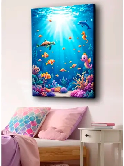 Картина "Морские друзья", на стену 50х70см 1шт.
