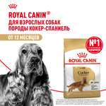 Royal Canin Cocker Adult Кокер Эдалт Корм сухой для взрослых собак породы Кокер Спаниель от 12 месяцев 12кг