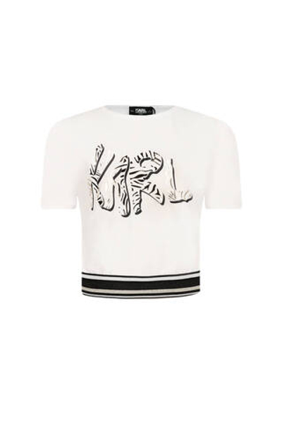 Футболка Karl Lagerfeld Kids - белый(Z30116)