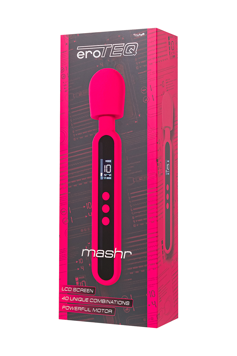 Интимный массажер eroTeq Mashr розовый 23,5 см