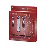 Набор из вибратора и вибростимуляторов для груди, пластик