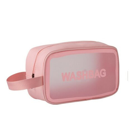 Косметичка водонепроницаемая Washbag сумка с ручкой органайзер косметичка для бассейна душа роддома, розовая 26*10*15см