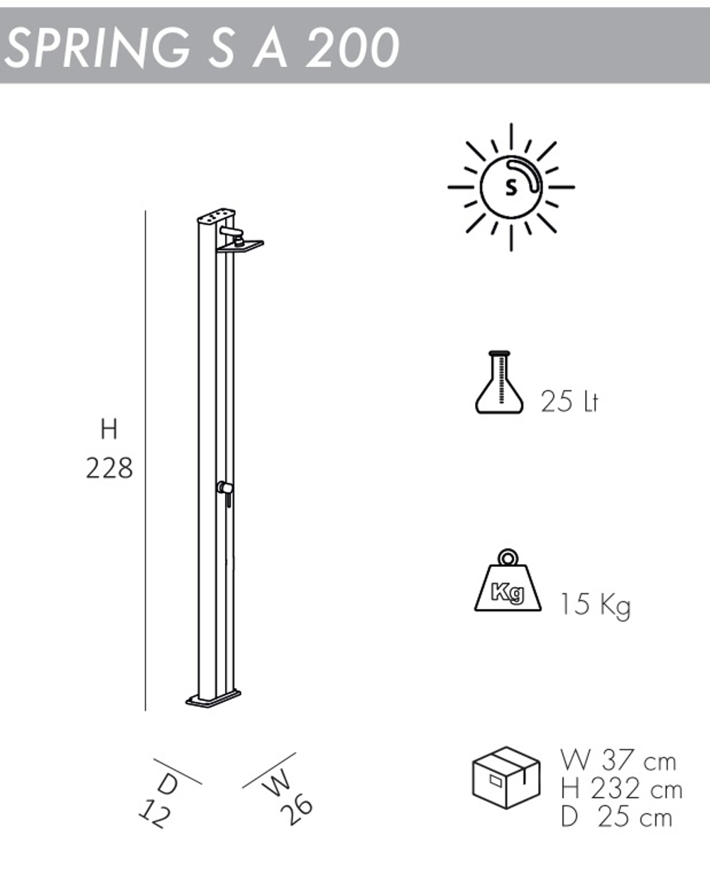 Душ солнечный Arkema Spring S A 200