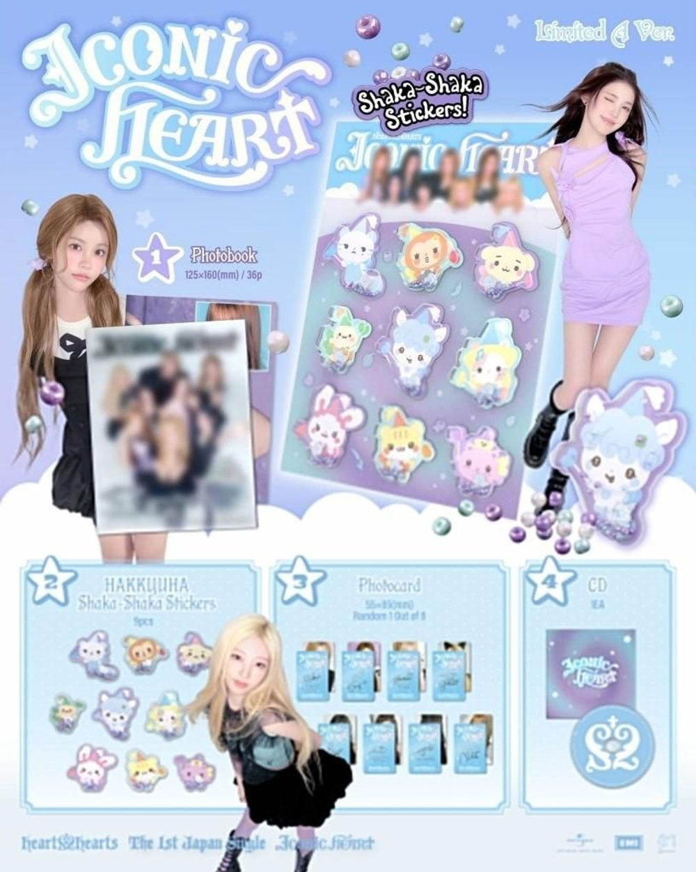 Альбом HEARTS2HEARTS - ICONIC HEART 1st JAPAN Single Album LIMITED Edition A Type