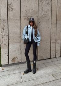 Удлинённый бомбер DENIM