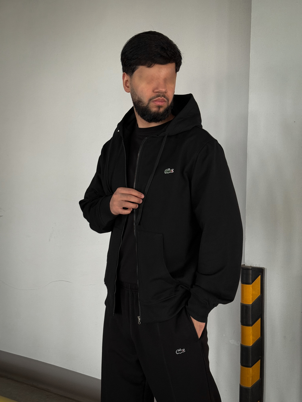 Толстовка Lacosta #86718 (черн.)